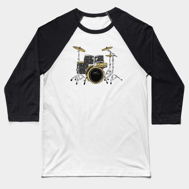 The drum kit Baseball T-Shirt by szartwork